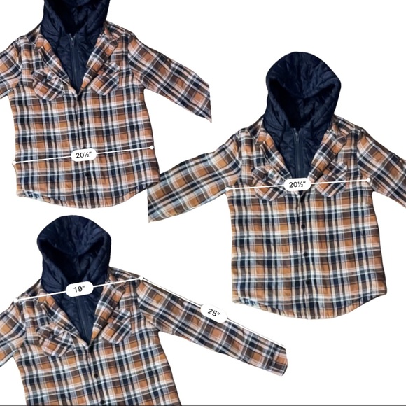 Buffalo David Bitton Samira Men's Hooded Plaid Shirt, size Medium (M) - Picture 9 of 10
